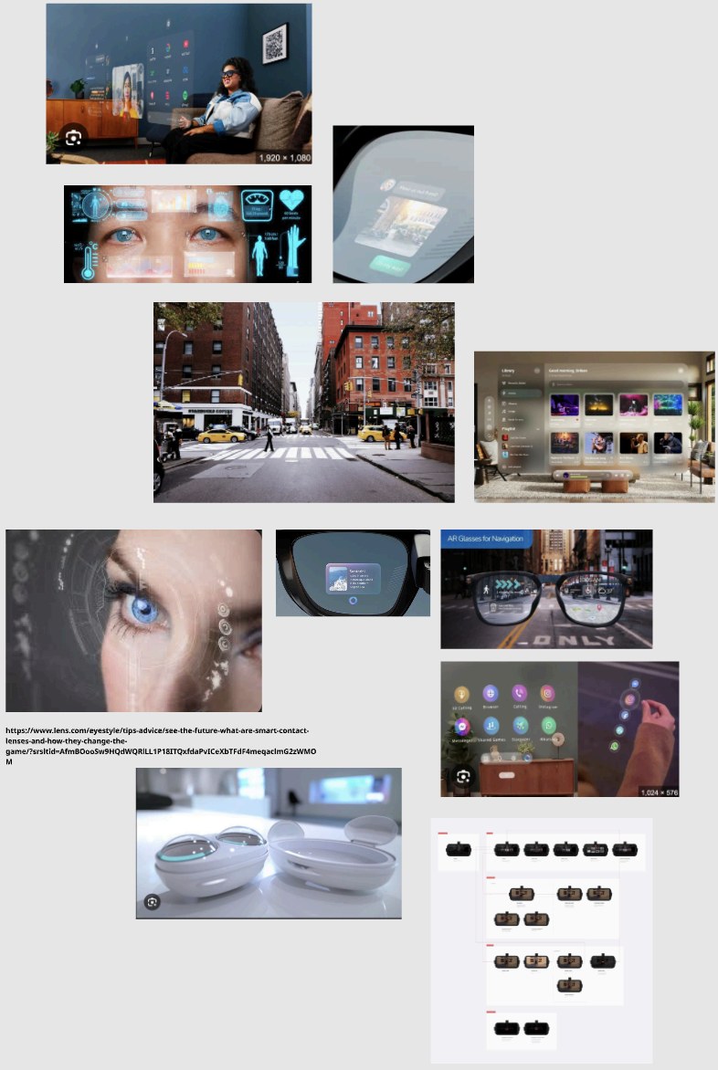 Ideation collage of AR lens references