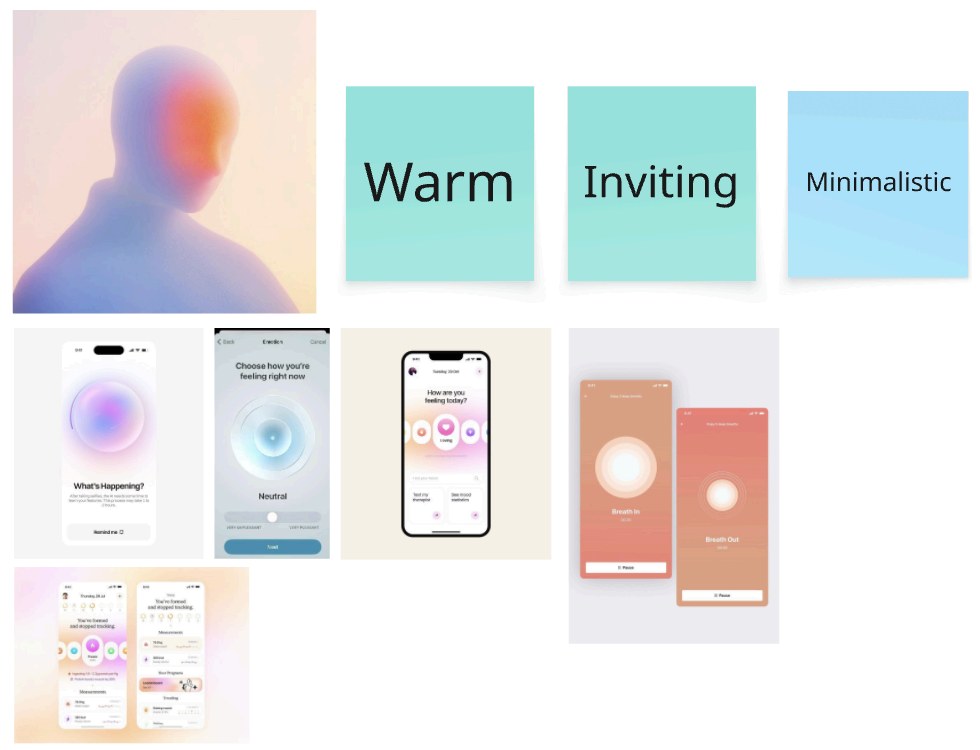 Warm, inviting, minimalistic design moodboard