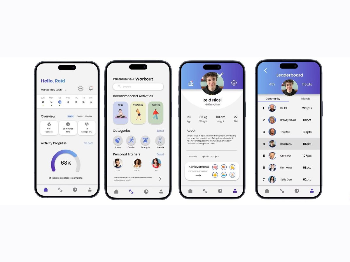 Fit4All — Mobile App · Inclusive Design